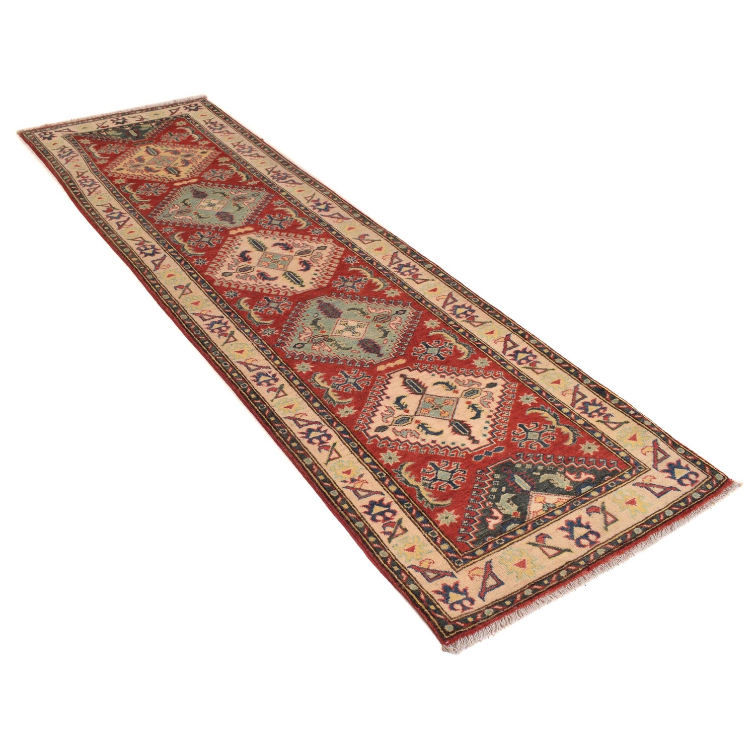 Red Color Kazak Runner 2' 10" x 9' 3" (ft) - No. B33093