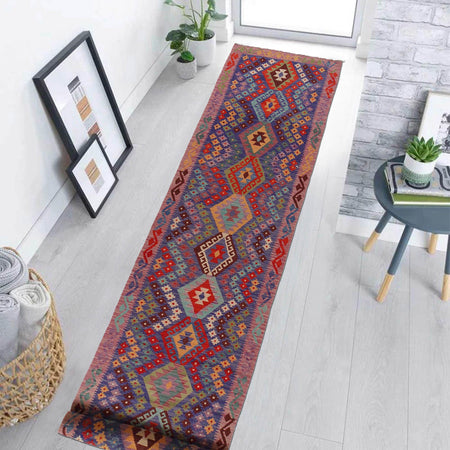 Vegetable Kilim Runner 2' 10" x 22' 4" (ft) - No. B34152