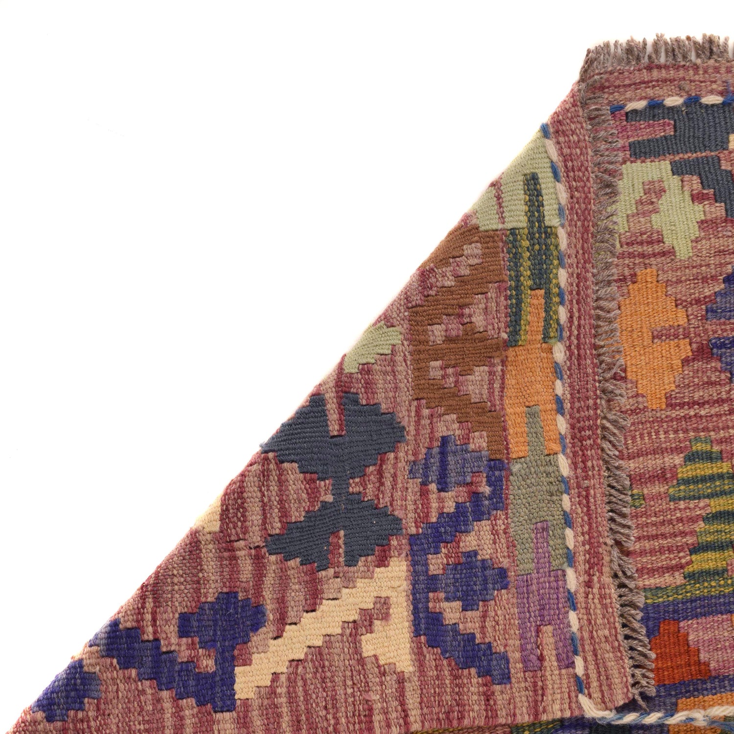 Handmade Vegetable Kelim 5' 0" x 6' 4" (ft) - No. B34179