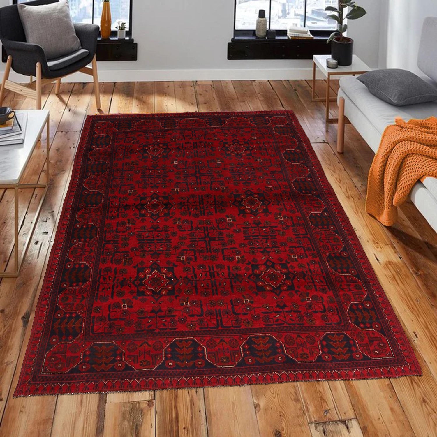 Oriental Khal Mohammadi Carpet 4' 11" x 6' 5" (ft) - No. B34181