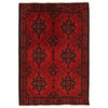 Red Color Khal Mohammadi Rug 3' 4" x 4' 9" (ft) - No. B34182