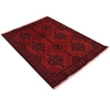 Red Color Khal Mohammadi Rug 3' 4" x 4' 9" (ft) - No. B34182
