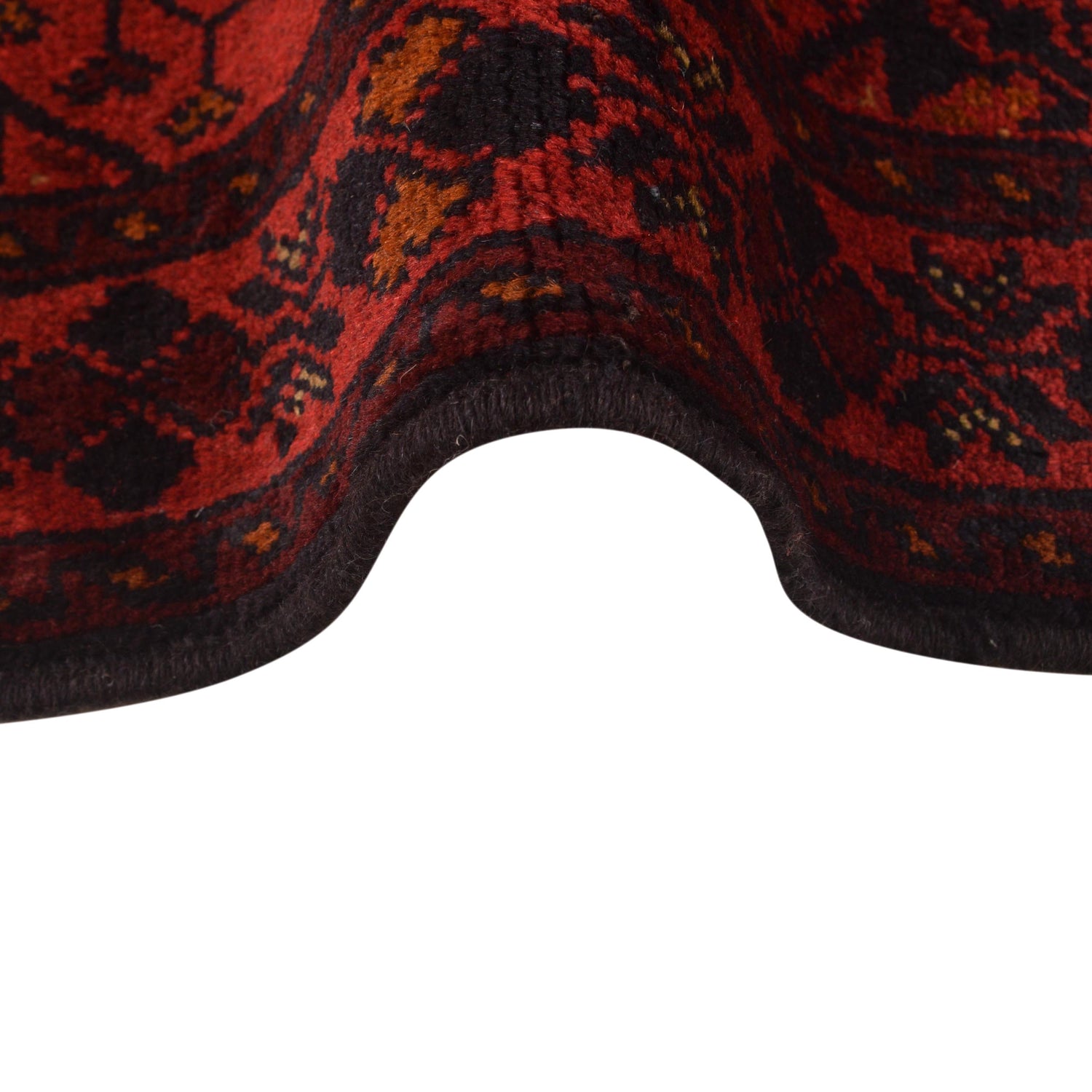 Red Color Khal Mohammadi Rug 3' 4" x 4' 9" (ft) - No. B34182