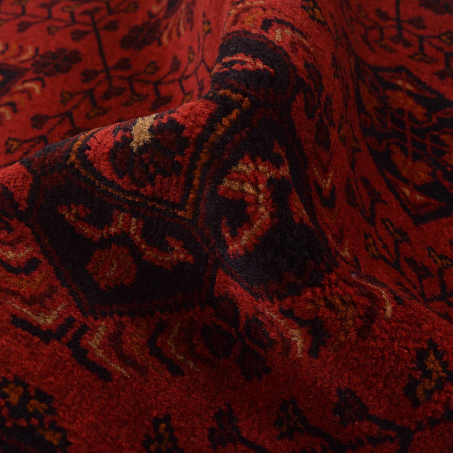 Red Color Khal Mohammadi Rug 3' 4" x 4' 9" (ft) - No. B34182