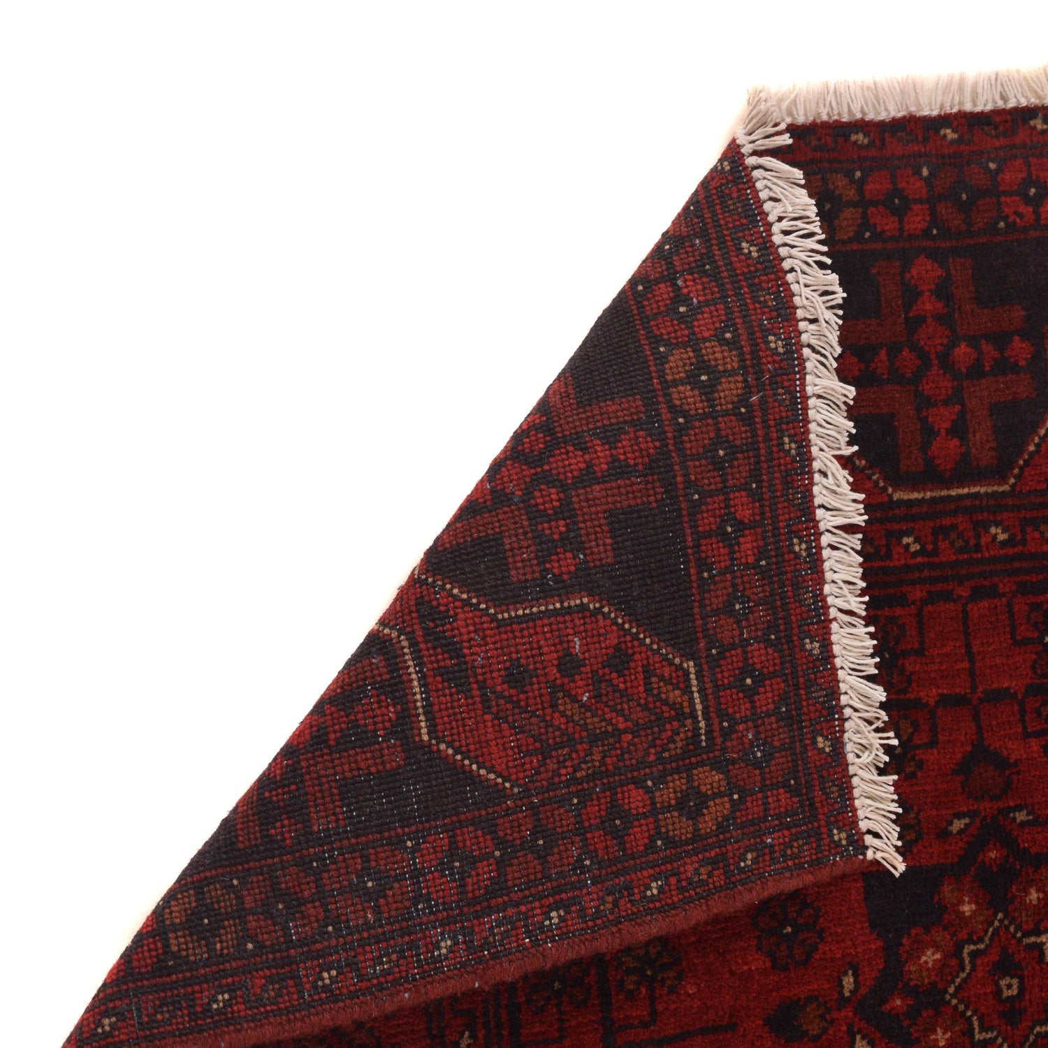 Red Color Khal Mohammadi Carpet 3' 5" x 4' 8" (ft) - No. B34185