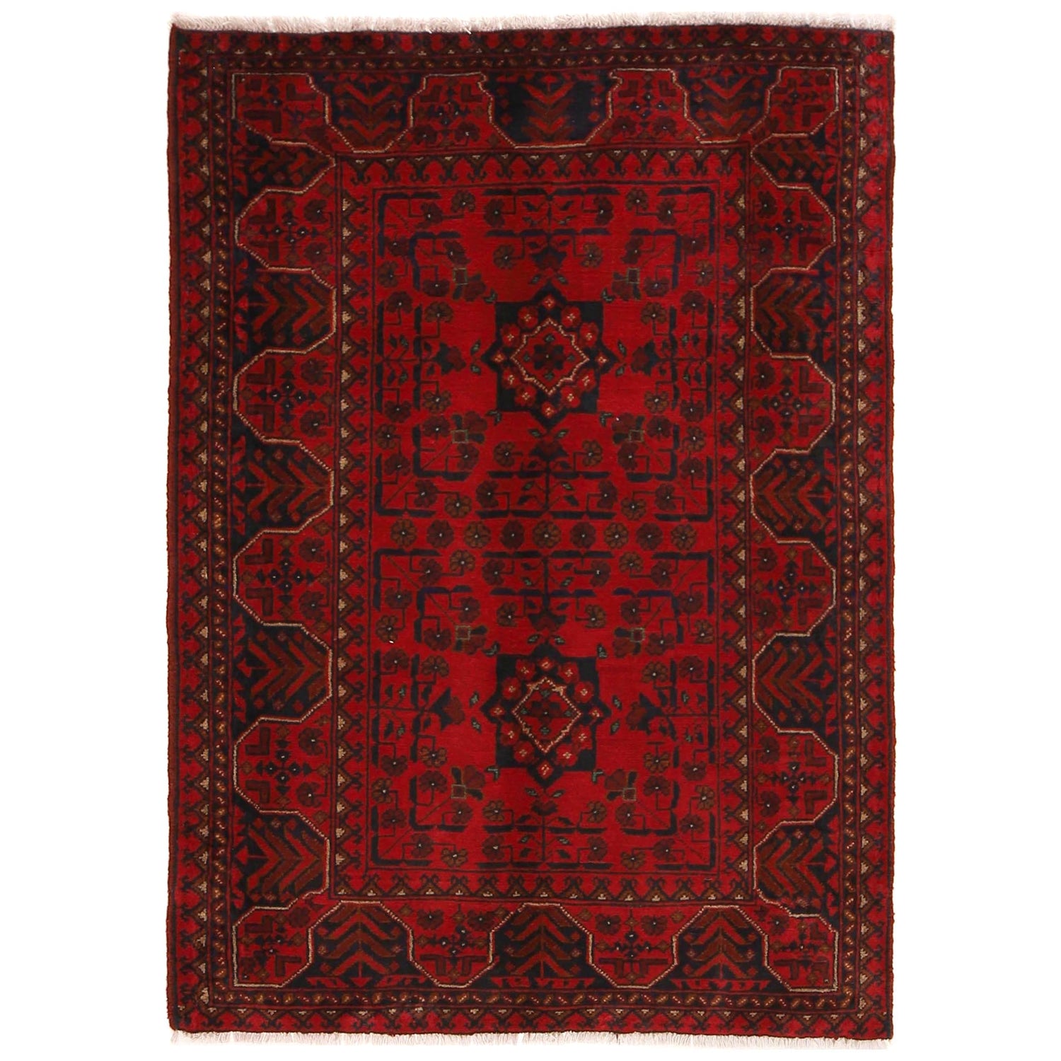 Handmade Khal Mohammadi Carpet 3' 4" x 5' 0" (ft) - No. B34188