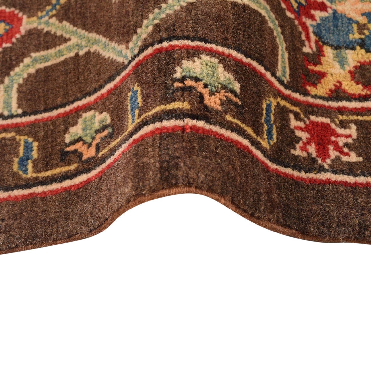 Brown Color Sultani Carpet 3' 4" x 5' 1" (ft) - No. B34196