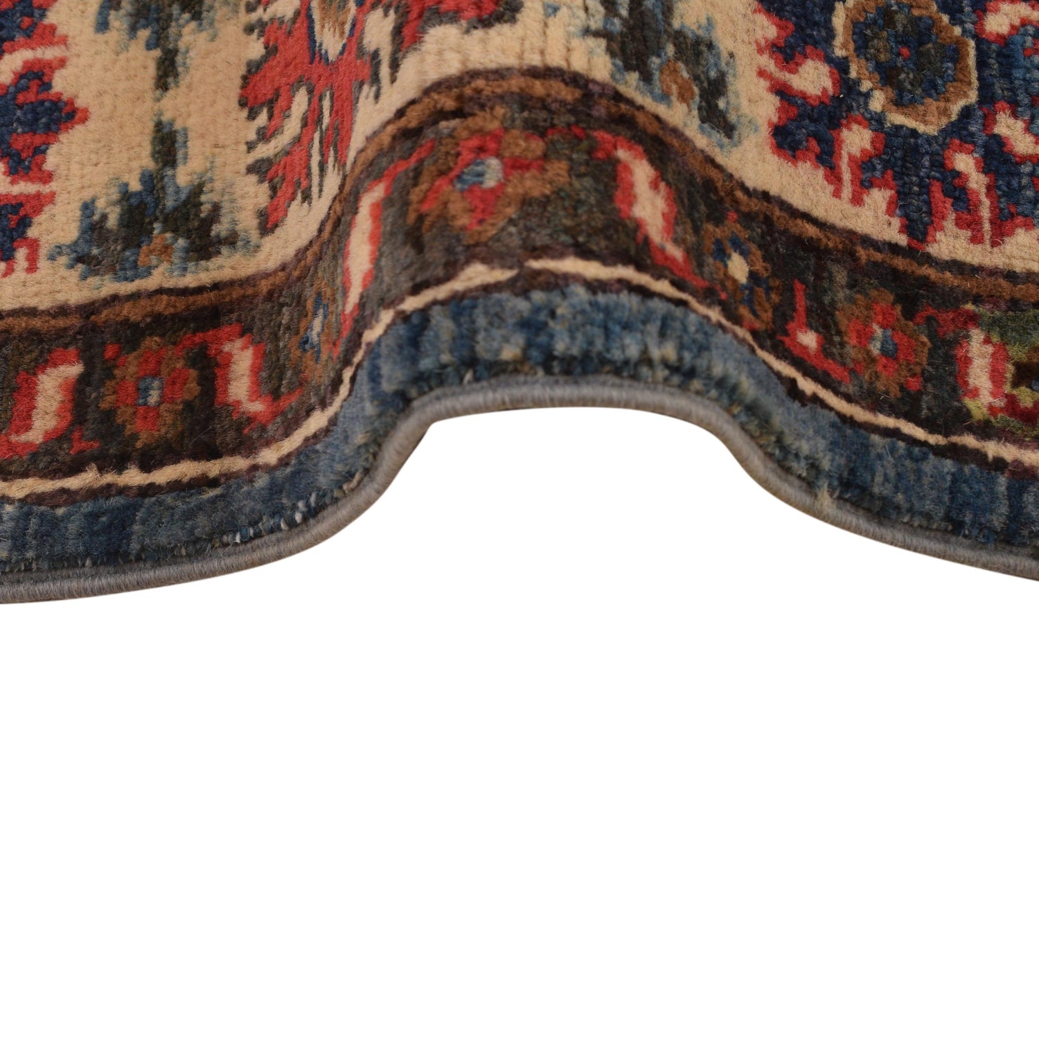 Blue Color Kazak Rug 3' 11" x 5' 9" (ft) - No. B34200