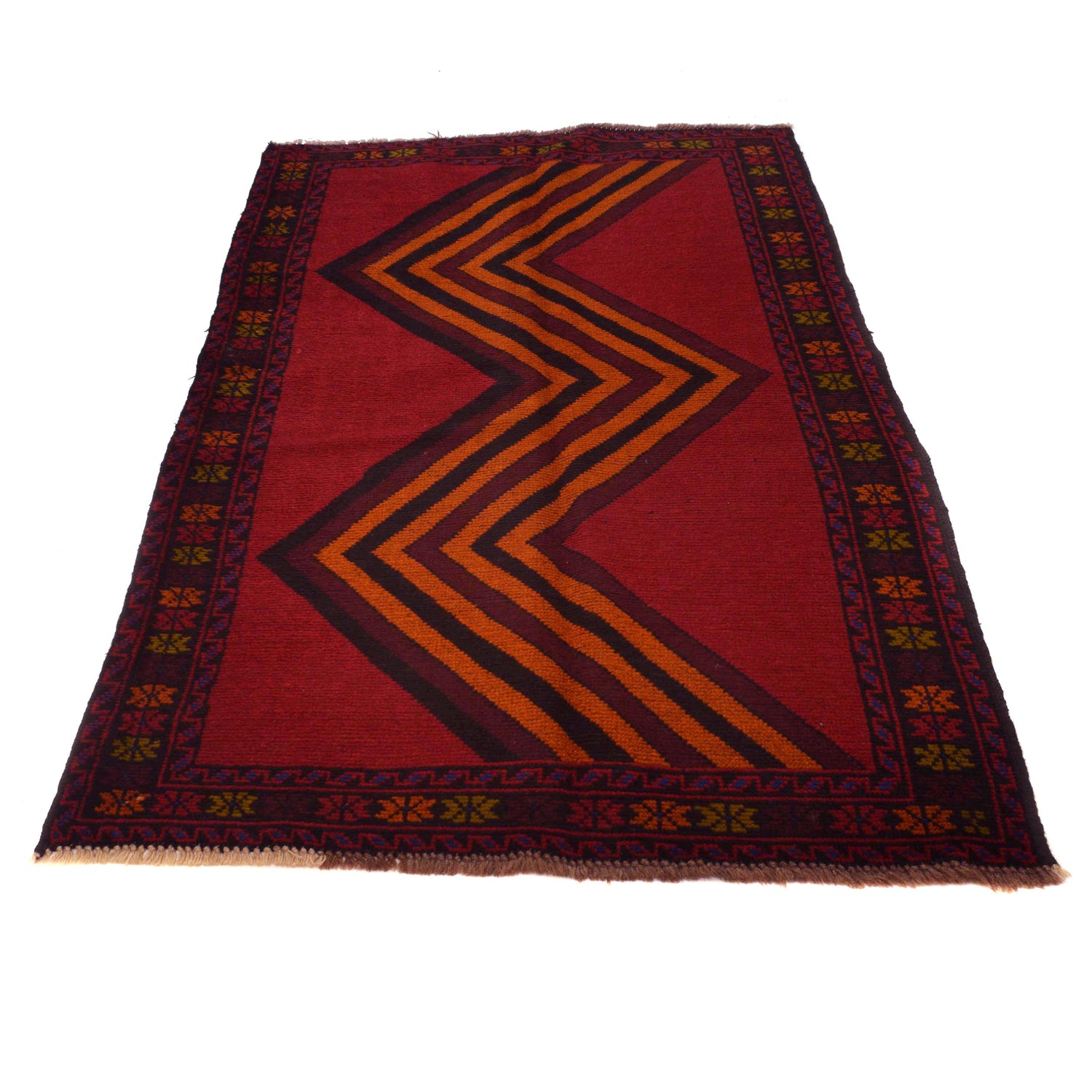 Baluch Short Rug 3' 8" x 6' 4 (ft) - No. B34454