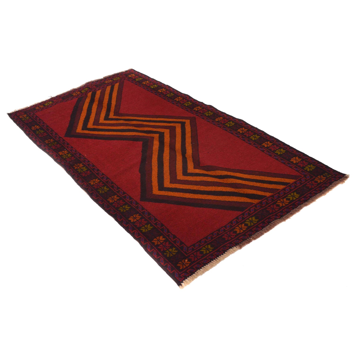 Baluch Short Rug 3' 8" x 6' 4 (ft) - No. B34454