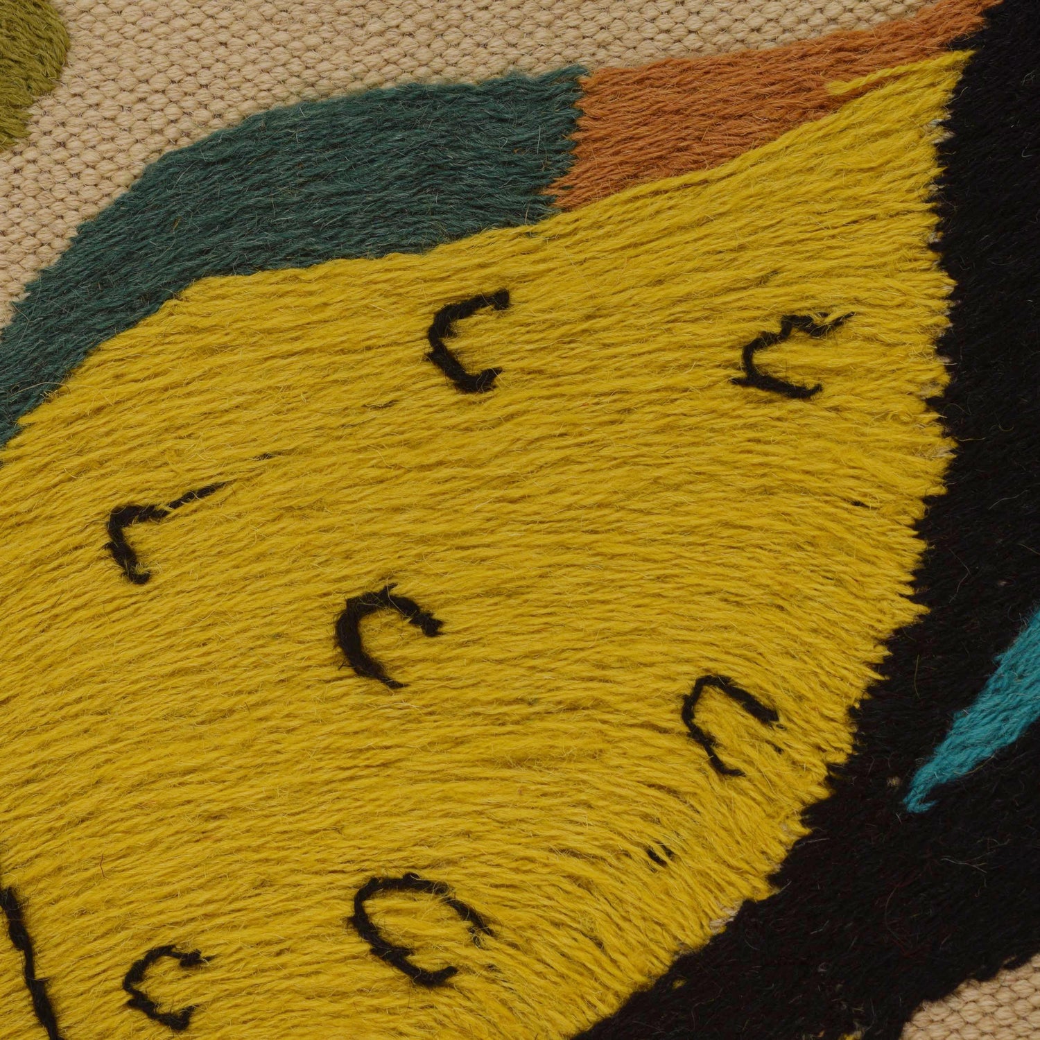 Pakistani Embroidery Kelim 2' 11" x 4' 11" (ft) - No. B34456