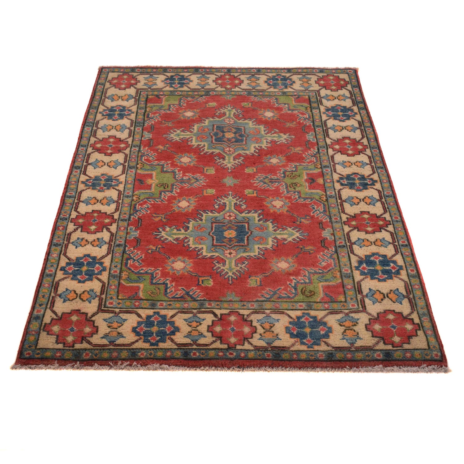Oriental Kazak Rug 3' 4" x 4' 8" (ft)- No. B34607