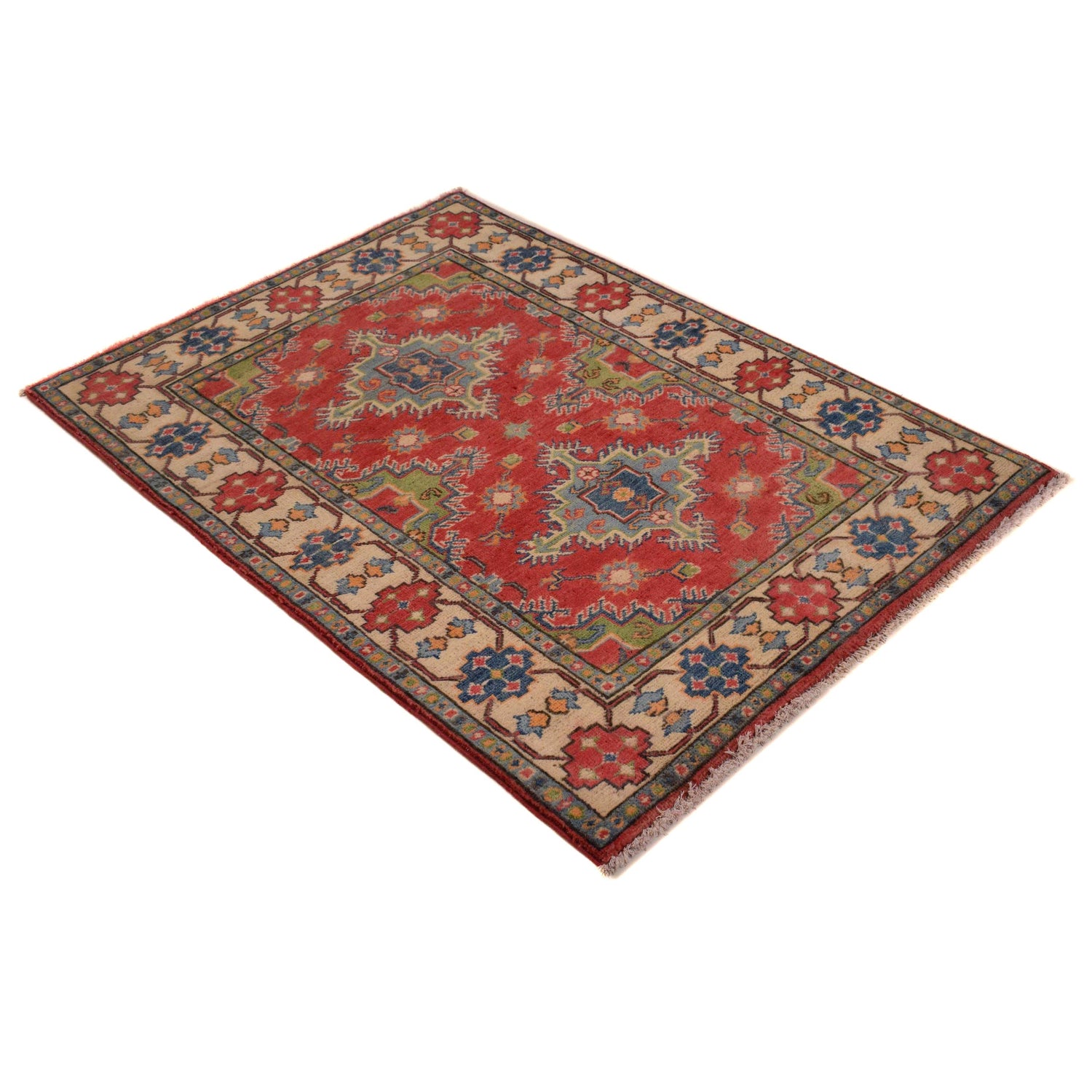 Oriental Kazak Rug 3' 4" x 4' 8" (ft)- No. B34607