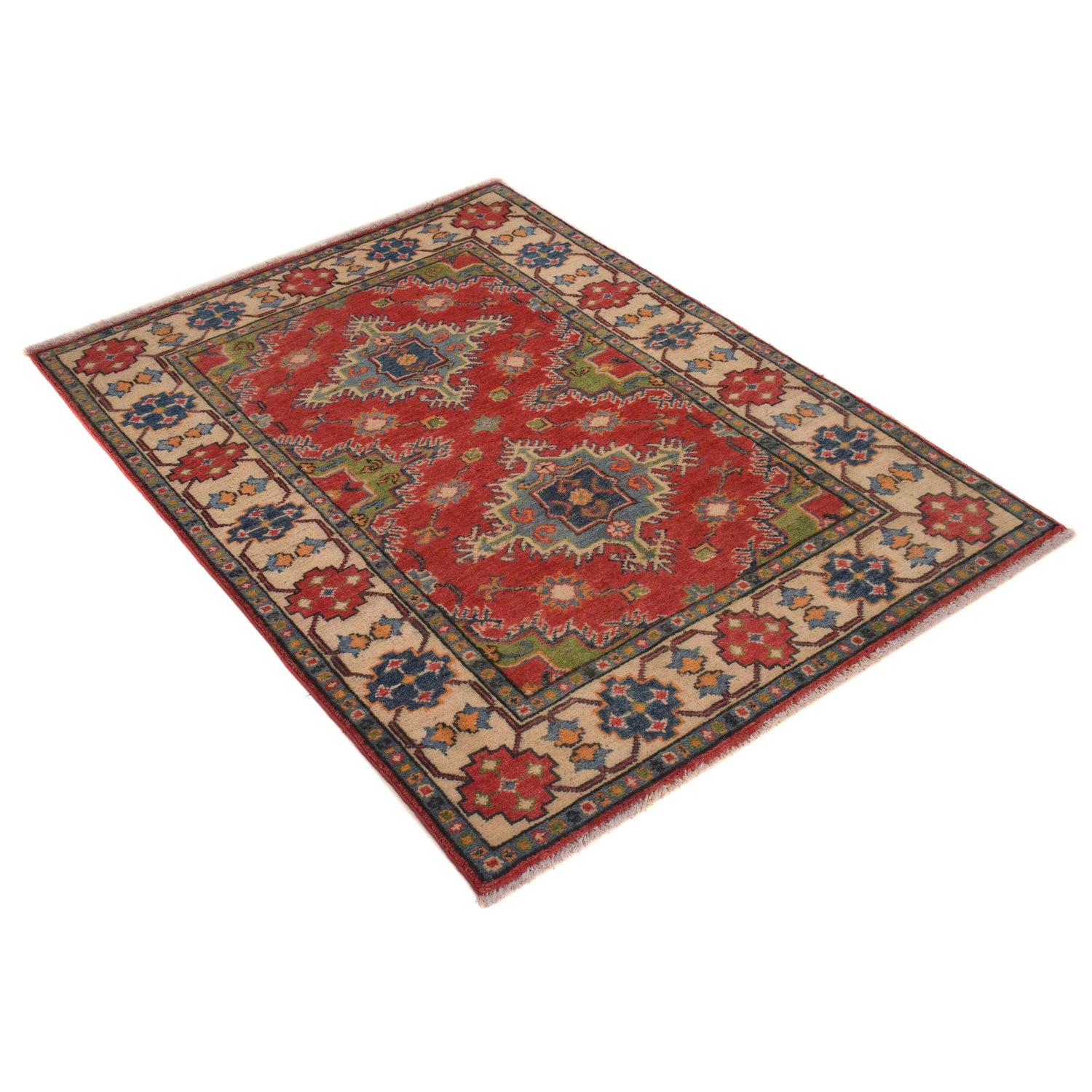 Oriental Kazak Rug 3' 4" x 4' 8" (ft)- No. B34607