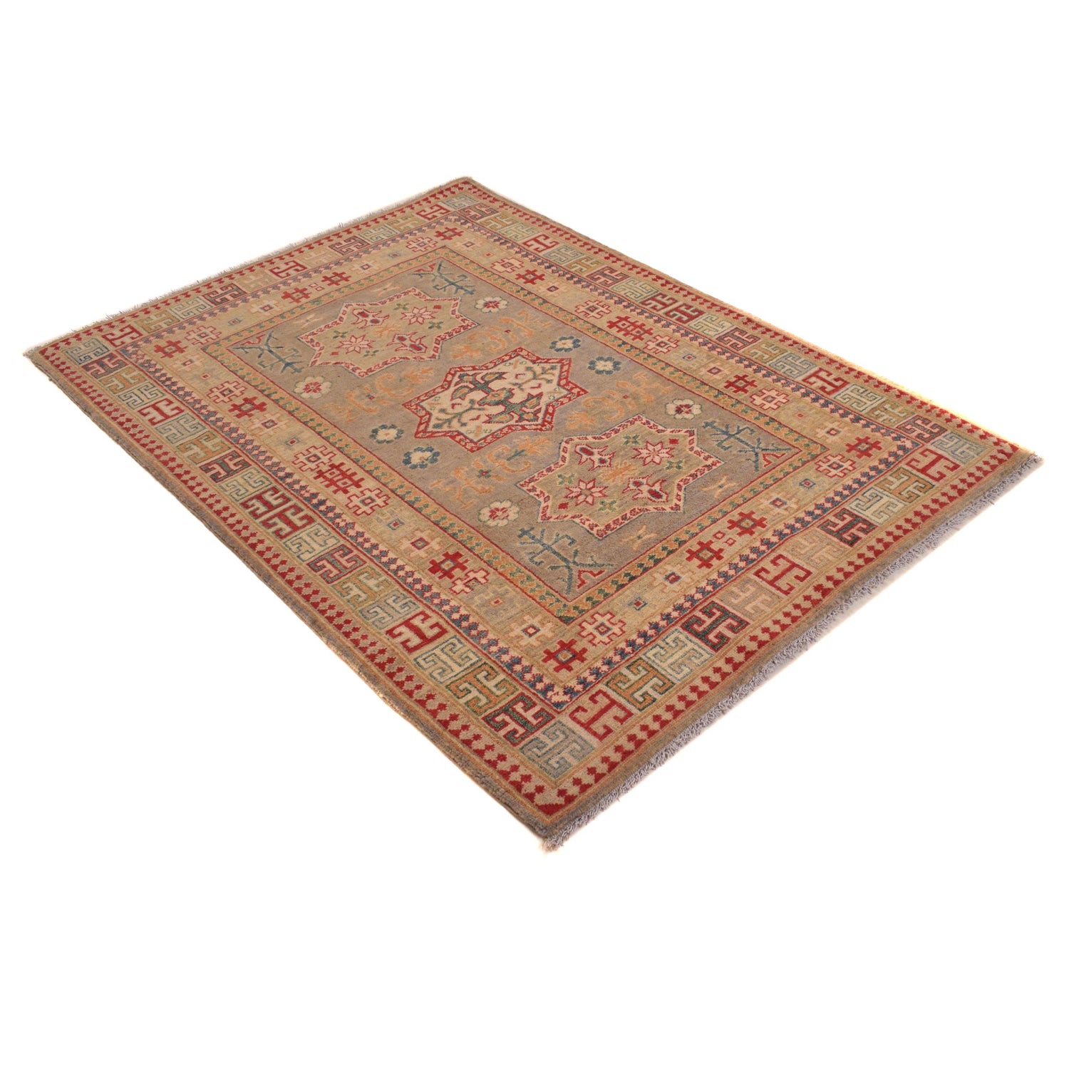 Oriental Kazak Rug 3' 11" x 5' 7" (ft) - No. B34613