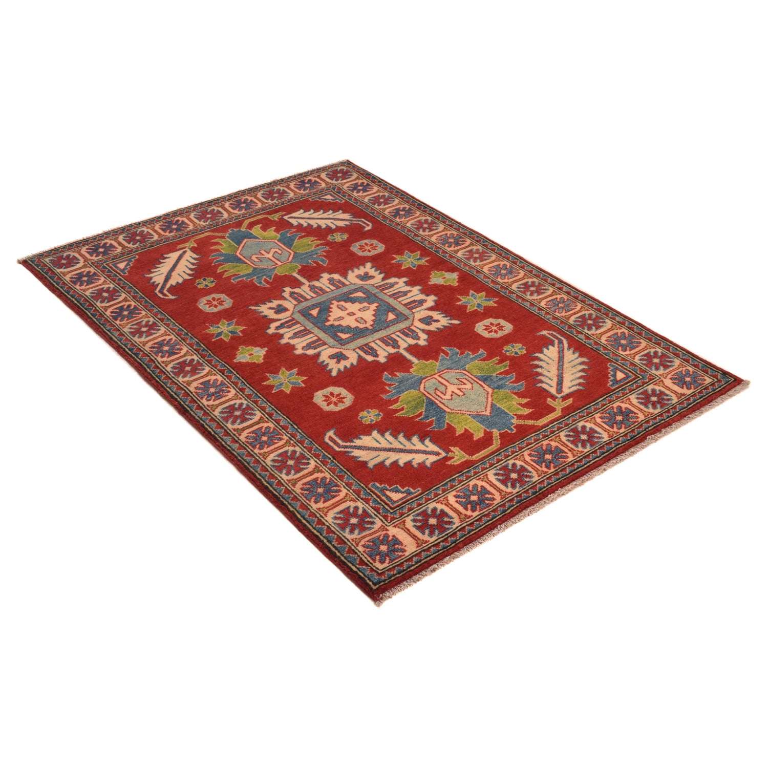 Oriental Kazak Rug 3' 4" x 4' 10" (ft)- No. B34615