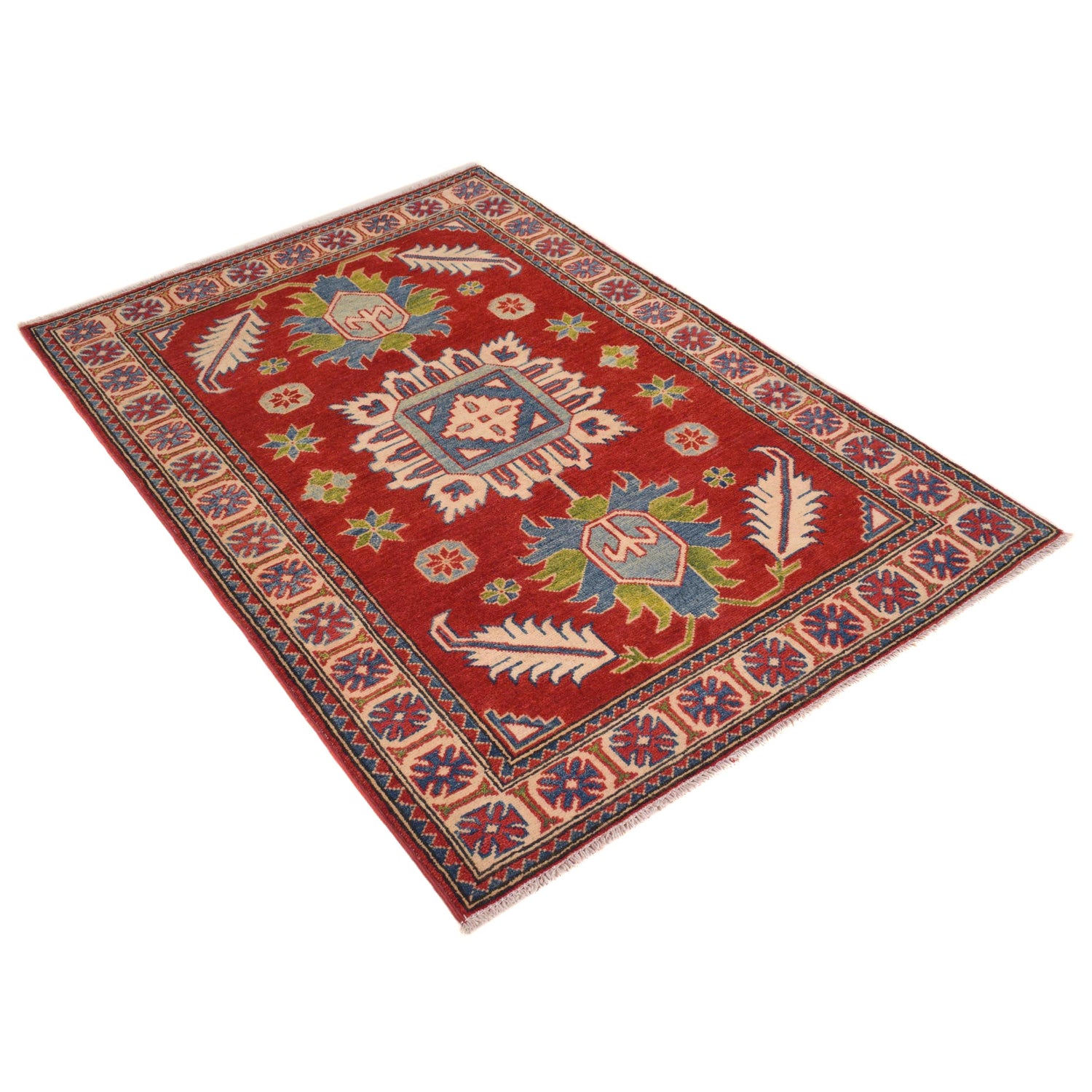 Oriental Kazak Rug 3' 4" x 4' 10" (ft)- No. B34615