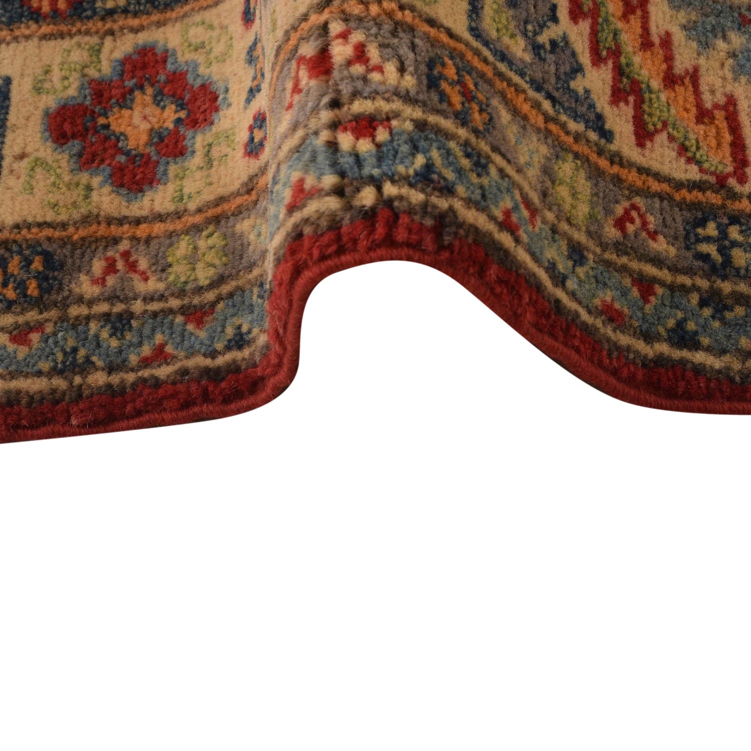 Red Color Kazak Rug 4' 0" x 5' 10" (ft) - No. B34616