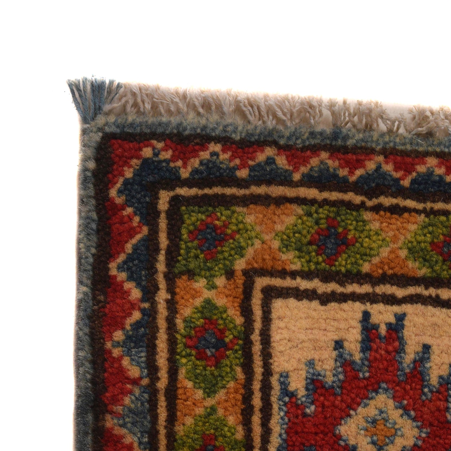 Blue Color Kazak Rug 4' 0" x 4' 10" (ft)- No. B34617