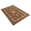 Hand Knotted Kazak Rug 3' 5" x 5' 2" (ft)- No. B34618