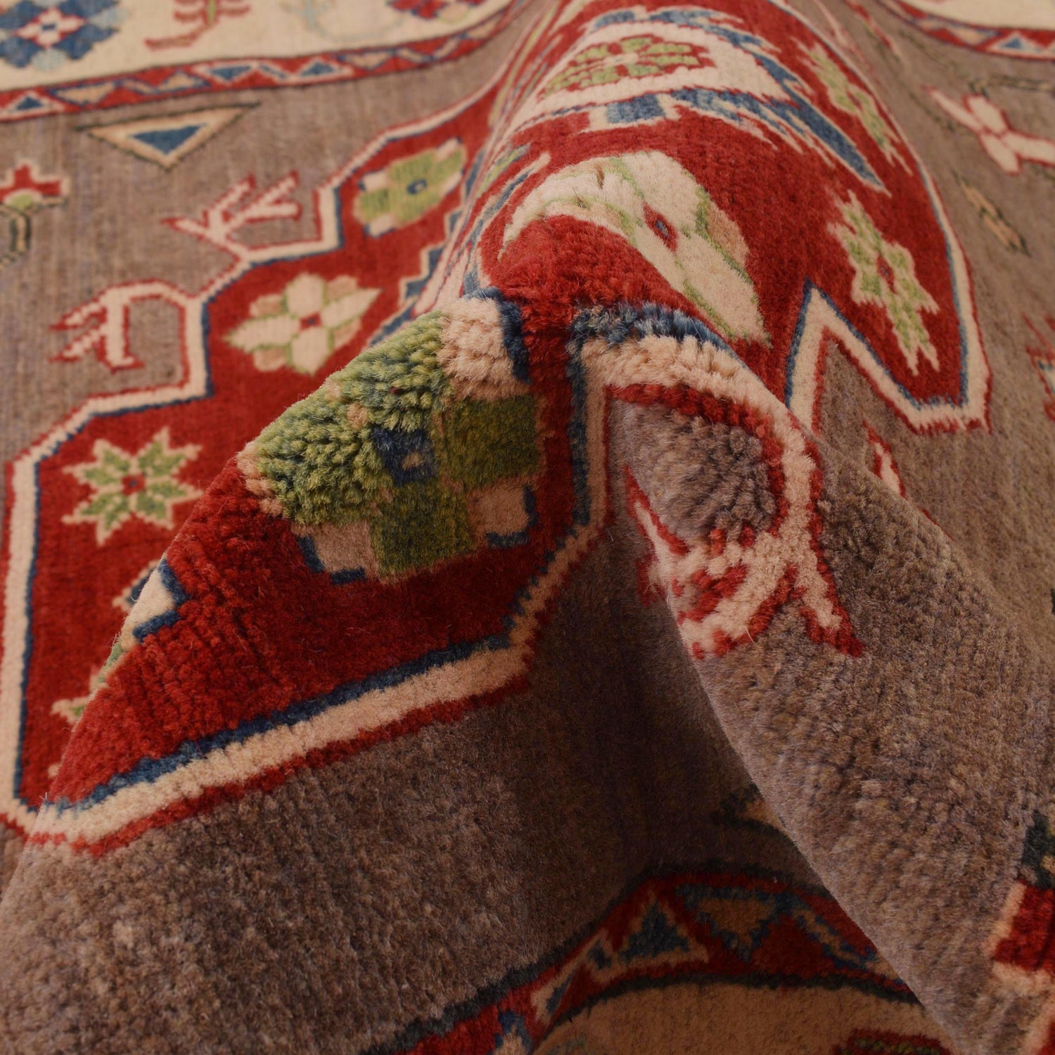 Oriental Kazak Rug  3' 4" x 4' 11" (ft)- No. B34619