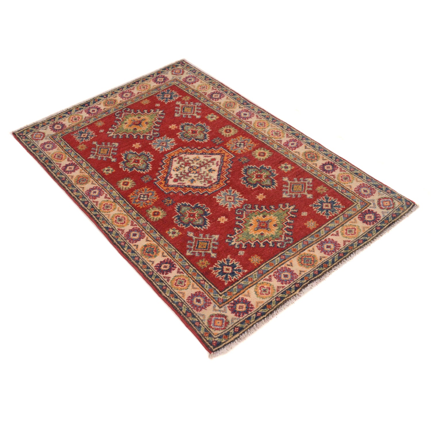 Hand Knotted Kazak Rug 2' 7 x 3' 11 (ft) - No. B34620
