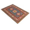 Blue Color Kazak Rug  3' 2" x 4' 9" (ft)- No. B34621