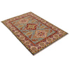 Hand Knotted Kazak Rug  3' 5" x 5' 0" (ft)- No. B34622