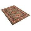 Hand Knotted Kazak Rug  3' 5" x 5' 0" (ft)- No. B34622