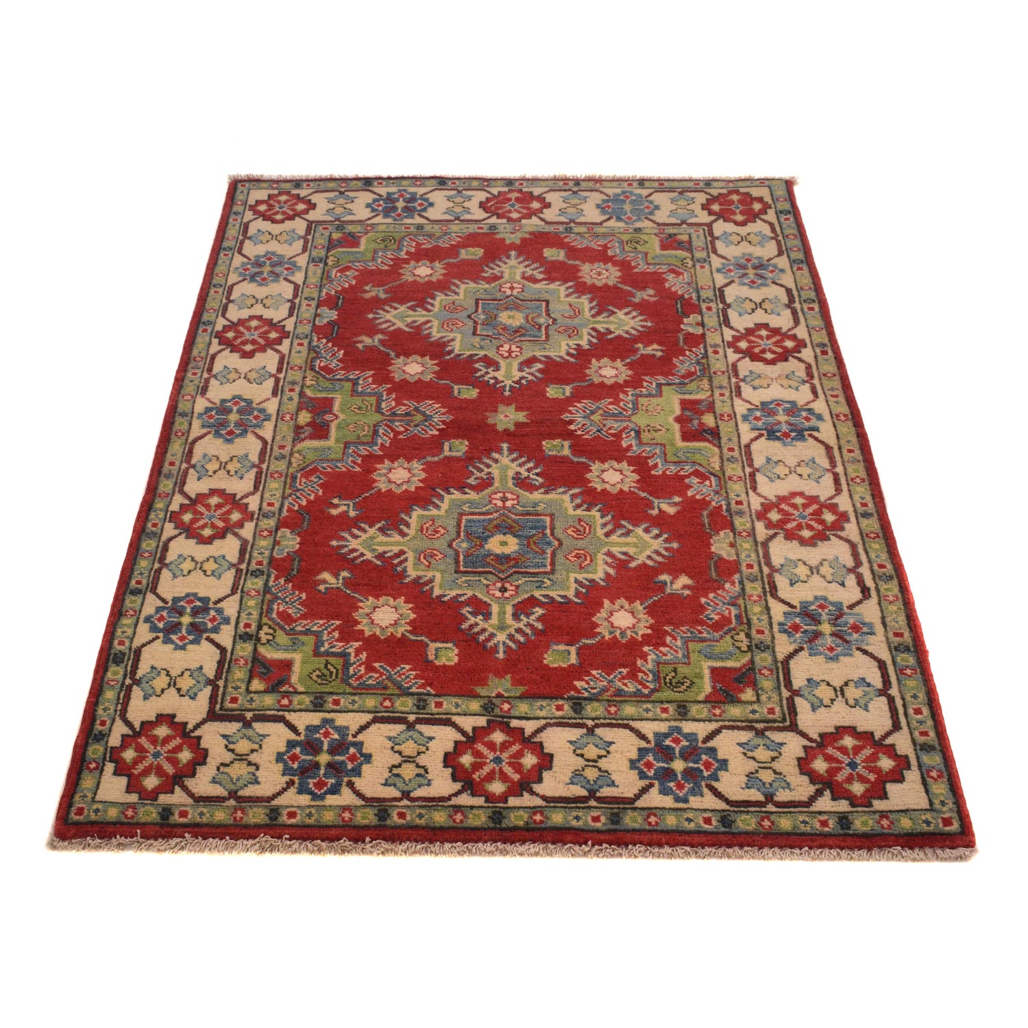 Oriental Kazak Rug 3' 3" x 4' 7" (ft)- No. B34623