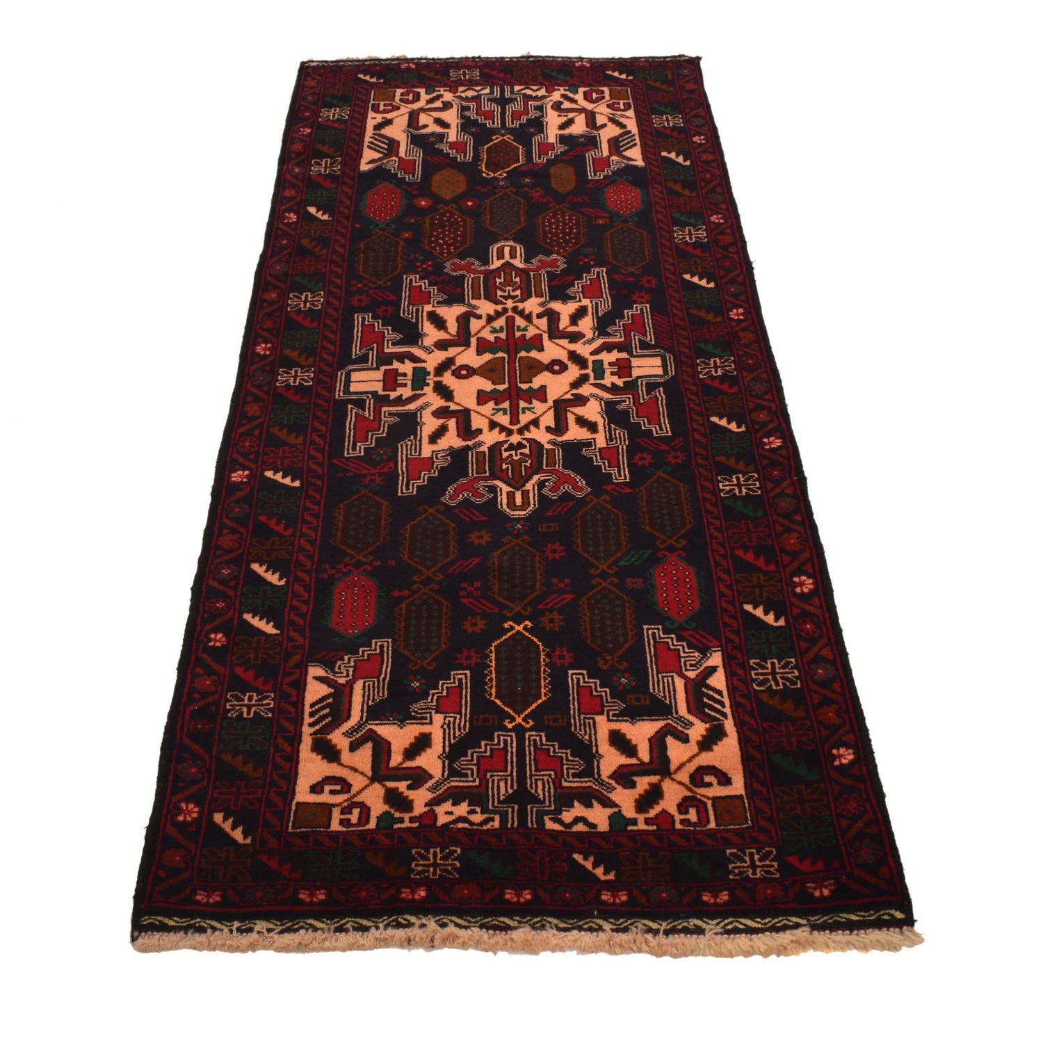 Multi Color Baluchi Runner 2' 8" x 6' 11" (ft) - No. B34625