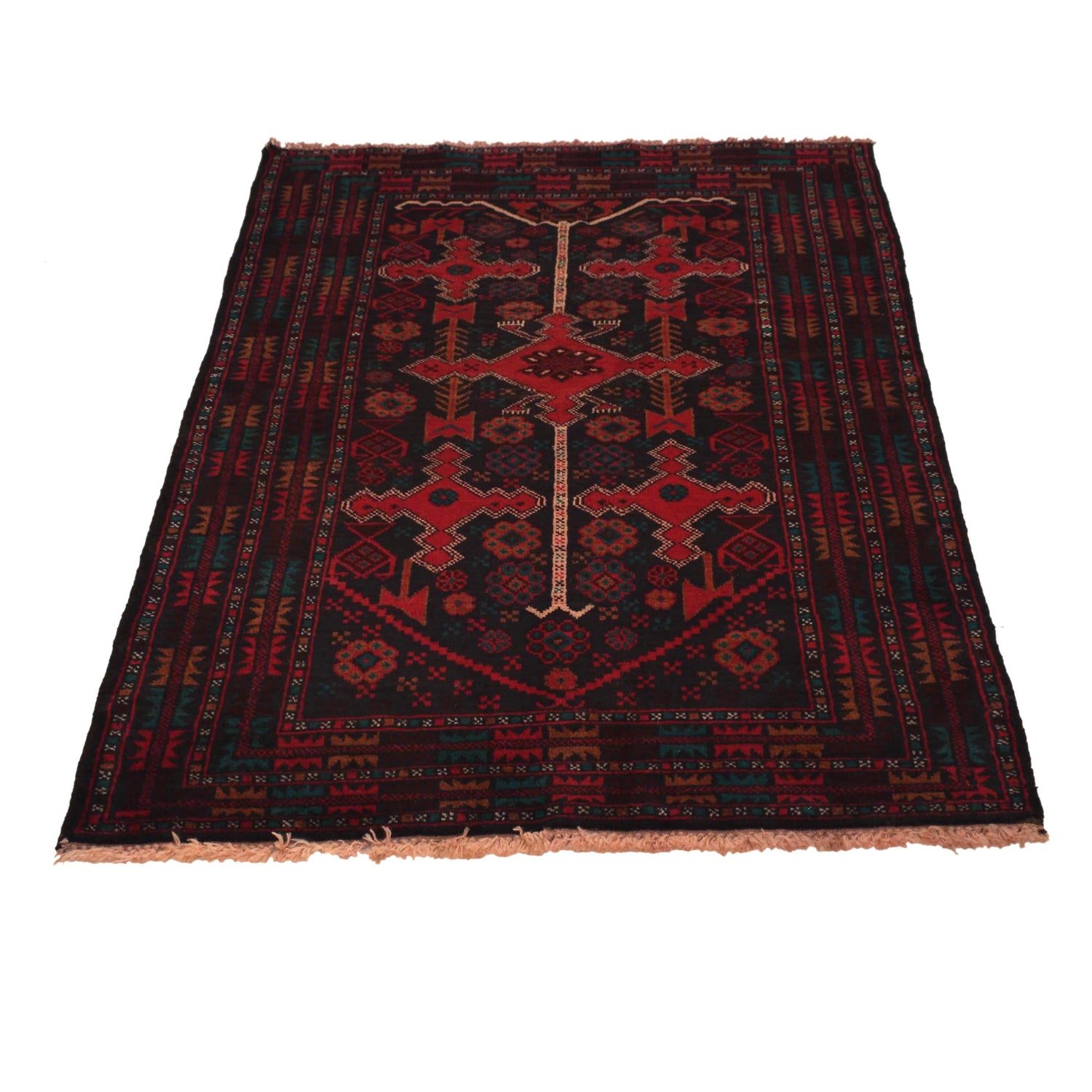 Multi Color Baluchi Rug 3' 1" x 4' 8" (ft) -No B34627