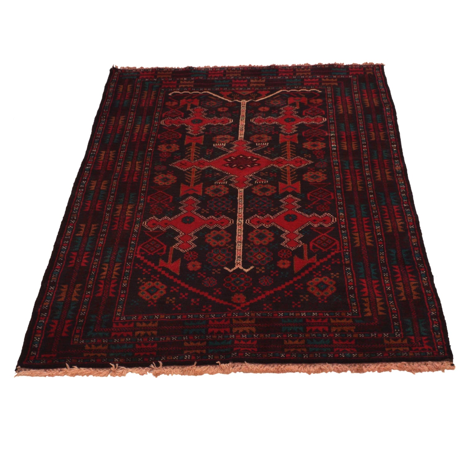 Multi Color Baluchi Rug 3' 1" x 4' 8" (ft) -No B34627