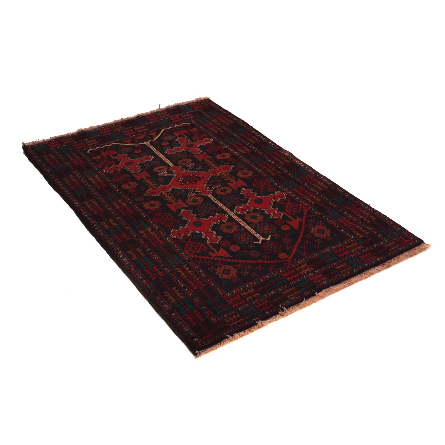 Multi Color Baluchi Rug 3' 1" x 4' 8" (ft) -No B34627