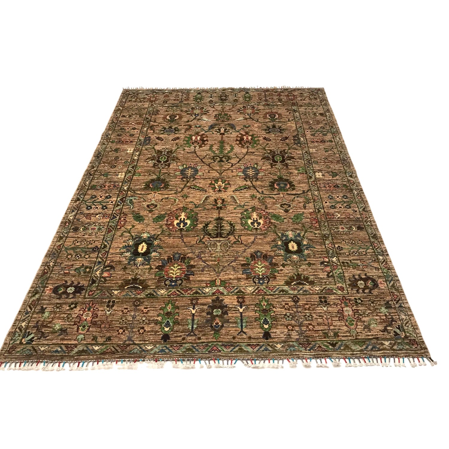 Contemporary Style Sultani Qaleen 6' 7" x 9' 7" (ft) - No. B34654