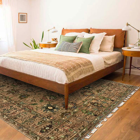 Contemporary Style Sultani Qaleen 6' 7" x 9' 7" (ft) - No. B34654