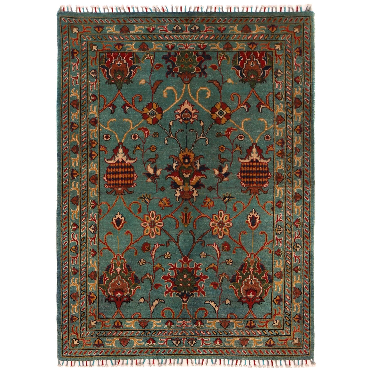 Oriental Sultani Carpet 4' 1" x 5' 10" (ft) - No. B34660