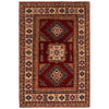 Red Color Kazak Rug 3' 4" x 5' 0" (ft)- No. B34661
