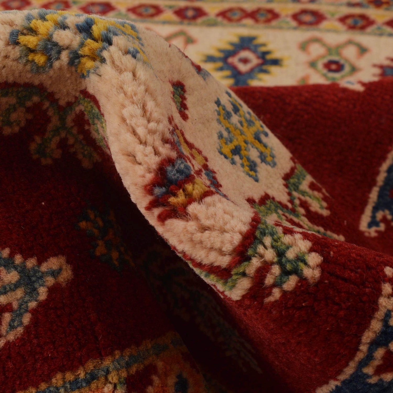 Red Color Kazak Rug 3' 4" x 5' 0" (ft)- No. B34661