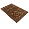 Brown Color Sultani Carpet 3' 2" x 4' 11" (ft) - No. B34663