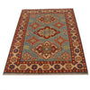 Hand Knotted Kazak Rug 3' 4" x 4' 10" (ft)- No. B34665