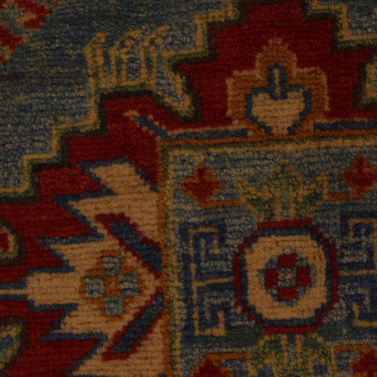 Hand Knotted Kazak Rug 3' 4" x 4' 10" (ft)- No. B34665