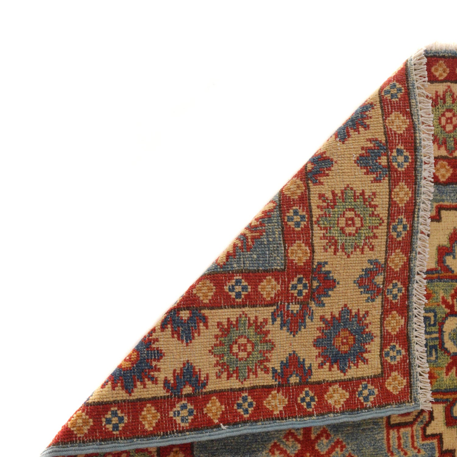 Hand Knotted Kazak Rug 3' 4" x 4' 10" (ft)- No. B34665