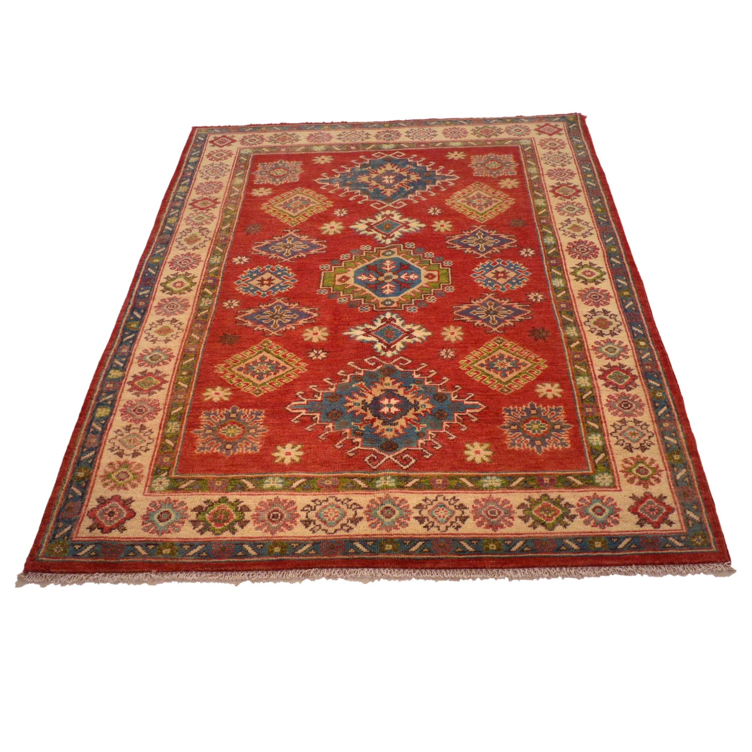 Oriental Kazak Rug 4' 2" x 5' 7" (ft) - No. B34666