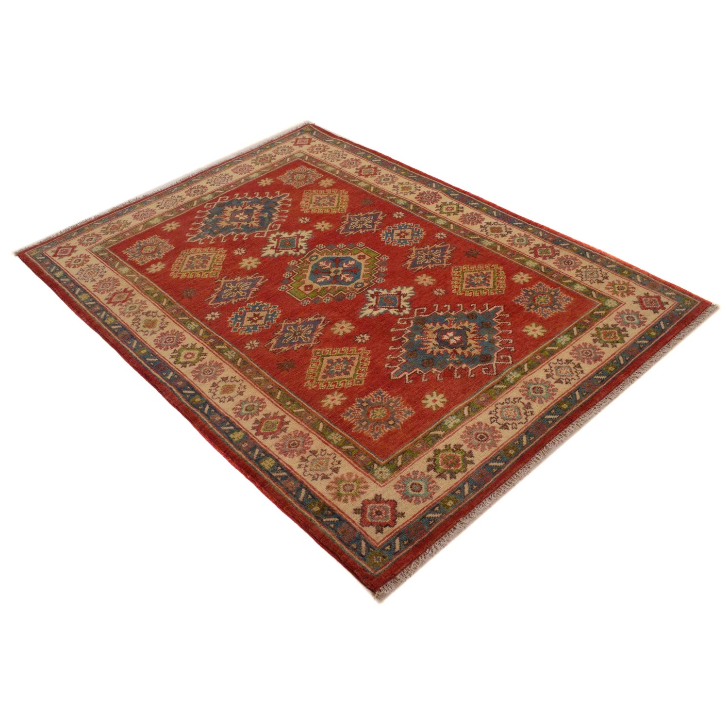 Oriental Kazak Rug 4' 2" x 5' 7" (ft) - No. B34666