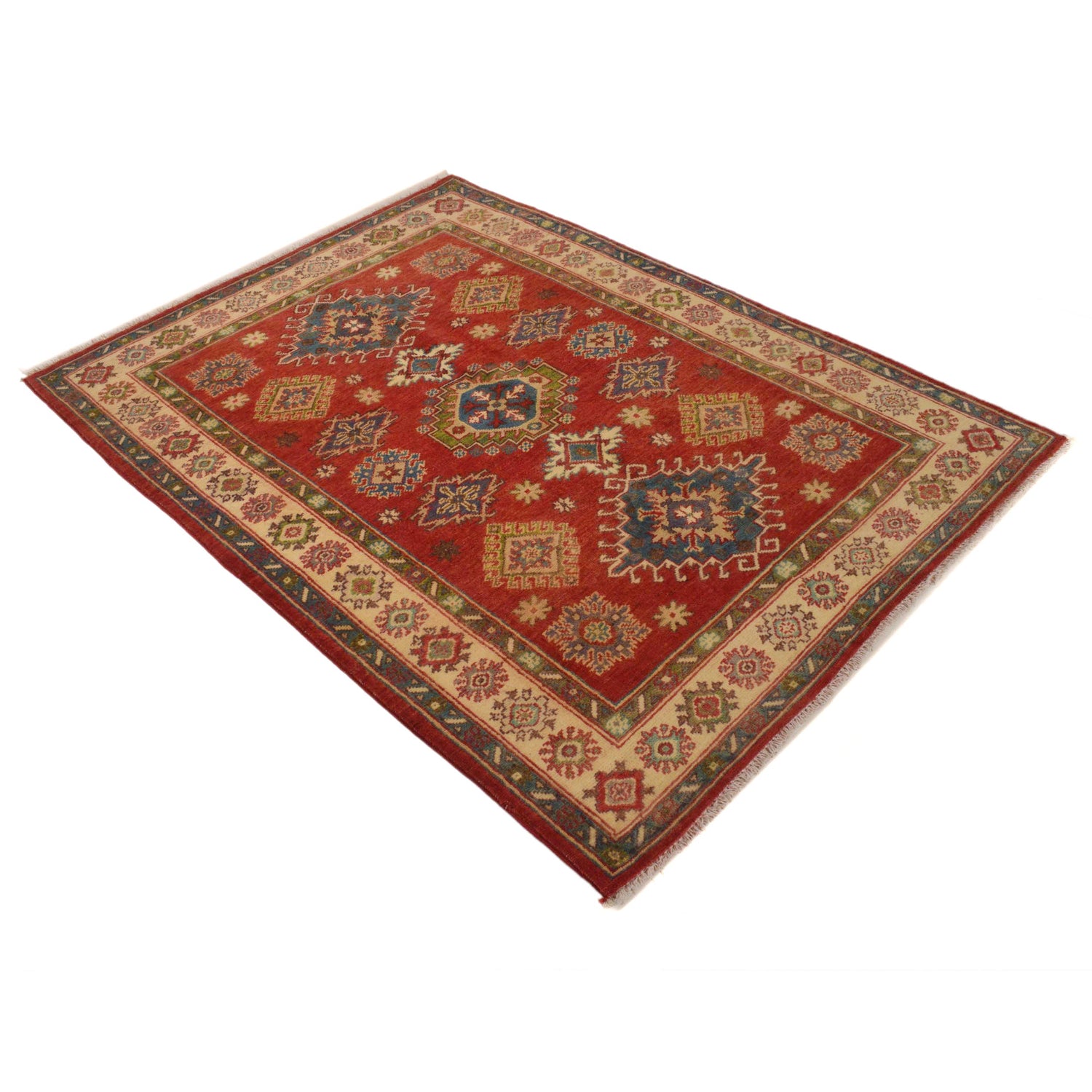 Oriental Kazak Rug 4' 2" x 5' 7" (ft) - No. B34666