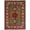 Hand Knotted Kazak Rug 3' 5" x 4' 8" (ft)- No. B34667