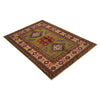 Hand Knotted Kazak Rug 3' 5" x 4' 8" (ft)- No. B34667