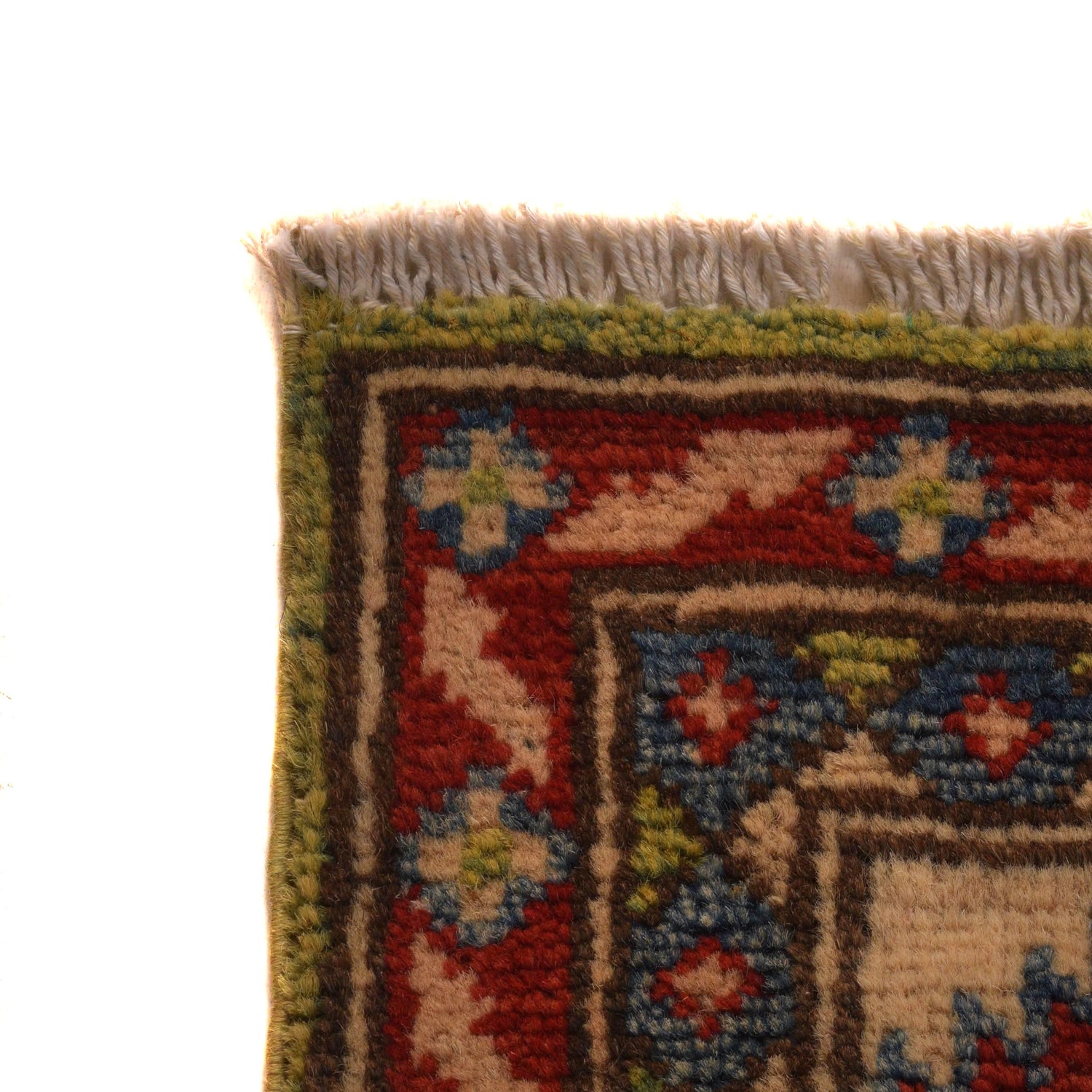 Hand Knotted Kazak Rug 3' 5" x 4' 8" (ft)- No. B34667