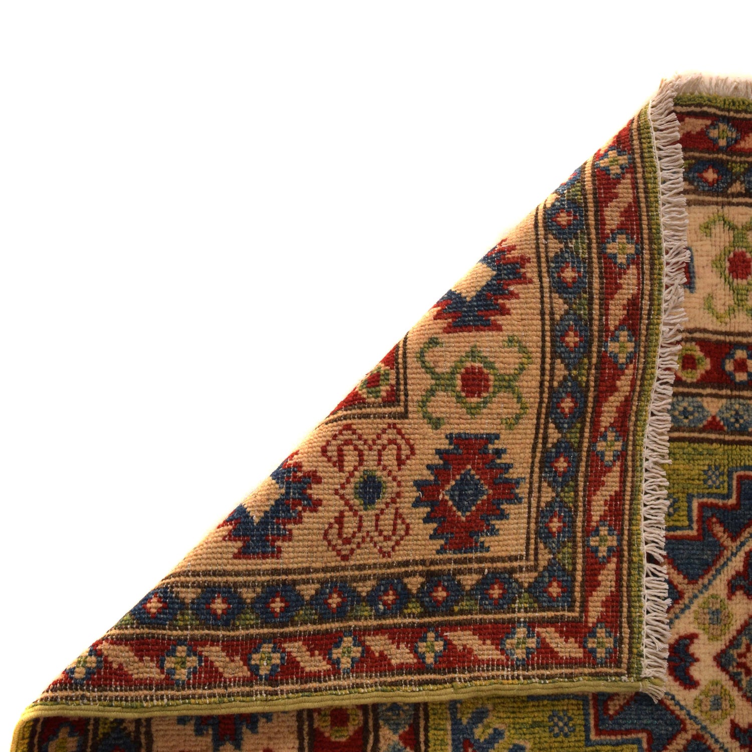 Hand Knotted Kazak Rug 3' 5" x 4' 8" (ft)- No. B34667